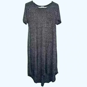Lularoe Carly Swing Grey Dress Medium